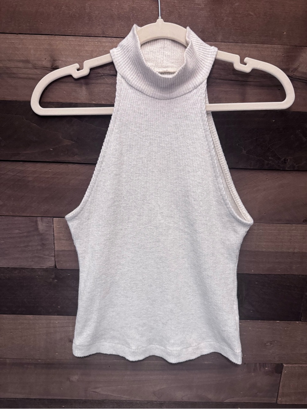 Citizens of Humanity Sleeveless Mock Neck Knit Top in Cream